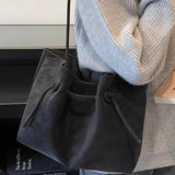 Daiiibabyyy  Trendy All Match Solid Y2k Aesthetic Women's Handbags Fashion Simple Solid Shoulder Bags 2026 Korean Office Lady Underarm Bag