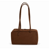 Daiiibabyyy  New Style Checkered Shoulder Bags Fashion Solid Color Simple Large Capacity Nylon Tote Canvas Travel Bag Unisex Storage Bag