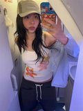 DAIIIBABYYY  -  Print Tank Tops Women Clothes Sleeveless Tshirts Streetwear Korean Fashion Floral Summer Tops Y2k Chic Tanks Vest
