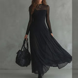 Daiiibabyyy  Spring New Arrival Fashion Elegant Casual Lace Spliced Slim-Fit Dress With Charming Design for Trendy Ladies