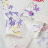 DAIIIBABYYY  -  Fresh and Sweet Plant Print Lightweight Slim Fit T-shirt Salt Series Girl Long Sleeved Round Neck Base Top