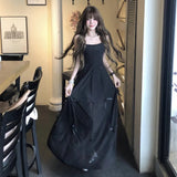 DAIIIBABYYY  -  French Sweet Girl Style Bow Sling Dress For Women Summer Design Sense One And More Wearing A-line Blue Short Strap Dresses