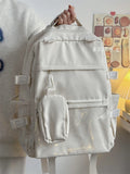 Daiiibabyyy  Preppy Style Ita Mochila Japanese Ins Mochilas Mujer Simple All-match Bag Large Capacity Backpack Two Ways Bags for Woman