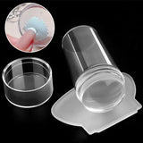 Jelly Silicone Head Nail Stamp Set with Scraper French Nail Art Template DIY Polish Gel Design Print Stamping Manicure Tools