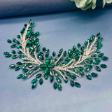 Daiiibabyyy  Champagne Bridal Headbands Head Jewelry Blue Crystal Wedding Hair Accessories Birthday Tiara Red Party Hairpiece for Woman
