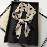 DAIIIBABYYY  -  New Spring Square Neck Scarf Women Bandana Hair Band Design Print Dot Female Foulard Headband Shawl Wrap Neckerchief