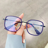 DAIIIBABYYY  -  Anti Blue Light Glasses Women Men Optical Spectacle Eyeglasses Square Transparent Transparent Computer Glasses Eyewear Oculos