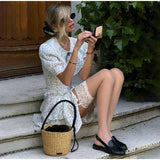 Daiiibabyyy  Elegant Printed Ruffled Lace-up Dress Women Chic High Wiast Slim A Line Mini Vestidos Summer Lady Party Street New Dresses