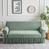 DAIIIBABYYY  -  1pc Jacquard Waterproof Sofa Slipcover Non-slip Stretch Sofa Cover Skirt Couch Cover for Bedroom Office Living Room Home Decor