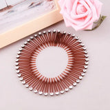 DAIIIBABYYY  -  Zig Zag Circle Headband Full Circular Stretch Comb Headbands Elastic Spring Head Band Comb Hair Accessories For Women Girls