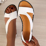 Daiiibabyyy  Women's Flat Sandals Summer New Casual Open Toed Flip-flops Female Fashion Comfortable Outdoor Shoes for Women Zapatos