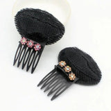 Daiiibabyyy  Pluffy Flower Puff Hair Head Cushion Invisible Braid DIY Hair Styling Tool Hair Clip Sponge Hair Base Lady