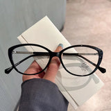 Daiiibabyyy  Material Eyeglass Frames for Men Cat Eye Shape Stylish Woman Eyeglasses Blue Light Blocking Glasses Frame