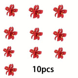 Daiiibabyyy  Side Hairpin Red Bauhinia Flower Straight Clip Seaside Holiday Essential Sweet Duckbill Clip Female Double Flower Hairpin