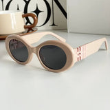 Daiiibabyyy  New Fashion Oval Sunglasses Women Men Trendy Cool Sun Glasses Ladies Street Shot Retro Premium Eyewears Gafas De Sol UV400
