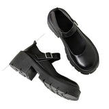 Daiiibabyyy  Women's Shoes Brand Shallow Women's High Heels Fashion Buckle Strap Plus Size Dress Best Seller Heels Women Mary Jane Shoes