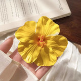 DAIIIBABYYY  -  2/4/6 pcs Hawaiian Flower Hair Clips for Women Artificial Floral Hibiscus Lily Barrettes Hairpin Accessories Vacation Beach Gift