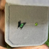 Daiiibabyyy  Asymmetric Dreamy Purple Blue Butterfly Stud Earrings Gothic Dark Insect Earrings Women Fashion Jewelry