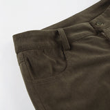 DAIIIBABYYY  -  Retro Corduroy Low Rise Pants y2k Streetwear Solid Slim-fitting Flared Pants for Women Korean Fashion Trousers Aesthetic