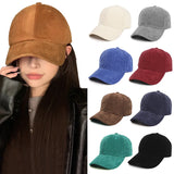 DAIIIBABYYY  -  New Solid Color Corduroy Baseball Caps Snapback Caps Casquette Autumn Winter Hat Casual Hip Hop Dad Hats for Men Gorras