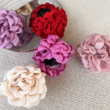 DAIIIBABYYY  -  Romantic French Rose Flower Barrettes Women's Back Head Shark Clip Large Grip Loose Clip Headdress Fashion