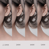 Daiiibabyyy 100% 925 Sterling Silver Stud Earring for Women Girl Gift Colorful Zircon Crystal Jewelry Small Exquisite Wholesale
