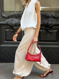 Daiiibabyyy  Lazy Wide-Leg Loose Lantern Pants Women's Spring Autumn Street Style Fashionable Comfortable Dopamine Color System Casual Pants