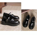 DAIIIBABYYY  -  Autumn Black Japanese Kawaii Sandals Women College Style Sweet Mary Janes Shoes Ladies Buckle Design Casual Platform Shoes