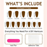 Daiiibabyyy  24pcs Valentine's Day Fake Nail Patches Red Plaid Love Heart Bowknots Designs Press On Nails Wine-red French Almond False Nail