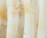 Daiiibabyyy  Sexy Wood ears V neck Light Yellow Floral Print Ruffles Strap Sling Dress Summer Woman Ruffles Hem Midi Dresses Robe Vestidos