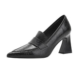 Daiiibabyyy  New Women Shoes Exquisite Britain Soft Leather High Heels for Woman Fashion Pointed Tip Casual Shoe Designer Shoes Zapatos Mujer