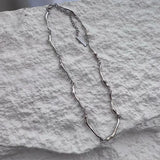 Daiiibabyyy  Irregular Minimalist Geometric Chain Splicing Clavicle Chain Men and Women Hip Hop Chilly Fashion Jewelry Necklace