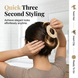 Daiiibabyyy  2pcs Flat Hair Clips for Women, Creaseless Non Slip Strong Hold Round Claw Clips, Hair Accessories for Thick & Thin Hair