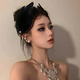 Daiiibabyyy  2Imitation White Swan Feather Hair Clips Elegant Ballet Headwear Bride Hair Accessories Sweet Princess Hairclips for Women Girls