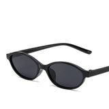 DAIIIBABYYY  -  Retro Oval Frame Sunglasses Fashion Personalized Trendy Small Frame Sunglasses Punk Cat Eyes Sunshade Sun Protection Glasses