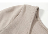 Daiiibabyyy  Autumn Winter French Casual Long Sleeve Women Solid Split Package Hip Dress Elegant chic Slim V-neck Ladies Skinny Bodycon Dress