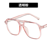 DAIIIBABYYY  -  2024 Fashion Anti-blue Light Glasses Men Women Transparent Computer Glasses Large Frame Retro Eyeglass Square Eyeglasse