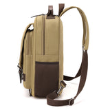 Daiiibabyyy  Canvas retro backpack, outdoor hiking, multifunctional, multi compartment, chest bag, side backpack