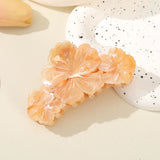 Daiiibabyyy  Flower Korean Hair Claw Women Simple Acetic Acid Hair Crab Hairpin Fashion Hair Accessories Festival Gift Shark Clip Headwear