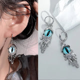 Daiiibabyyy Women Punk Vintage 3D Eye Dangle Earrings Goth Hanging Drop Pendant Retro Earrings Jewelry Party Accessories Gift