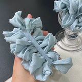 Daiiibabyyy  1PC Light Blue Chiffon Hair Scrunchies Set, Soft And Elegant Hair Ties, Fashionable Hair Accessories For Women