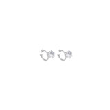 Daiiibabyyy  1 Pair Fashion Shiny Cubic Zircon Ear Cuff For Women Exquisite Crystal Non-Piercing Clip Earrings Wedding Party Jewelry