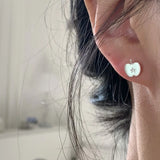 Daiiibabyyy  Cute Star Apple Stud Earrings for Women Exquisite Sweet 3D Fruit Ear Studs Casual Vintage Versatile Jewelry Gift Pour Femme New