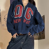 DAIIIBABYYY  -  Y2K Graphic Long Jackets Hoodie Tops Y2K Streetswear  Women Winter Clothes Sexy Casual Fashion Sweatshirts Letter Print Tops