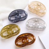 DAIIIBABYYY  -  8cm Long Plastic Hair Clips Hair Claw Crab for Girls and Women