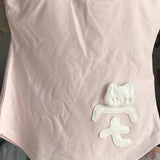 DAIIIBABYYY  -  Fake Two Pieces Kawaii Cartoon T-shirt Women Japanese Lace Patchwork Sweet Tops Summer Y2k Aesthetic Fairy Irregular Cute Tees