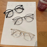 Daiiibabyyy  Round Shape Women Eyeglass Frames High Quality TR90 Material Man Glasses Blue Light Blocking Women's Glasses Frame
