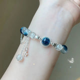 Daiiibabyyy  Fashion Niche Design Hanging Super Fairy Star Bracelet for Women, Versatile and Sweet Girlfriend Accessories jewellery Women