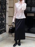 Daiiibabyyy  Korean Bandage Blouse Women's Clothing Fashion Slim Fit Office Lady Shirts Blusas Mujer De Moda Long Sleeve Tunic Blouses