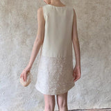 Daiiibabyyy  Celebrity small fragrant wind splicing sequined sleeveless dress women's summer  gentle wind slim small vest skirt